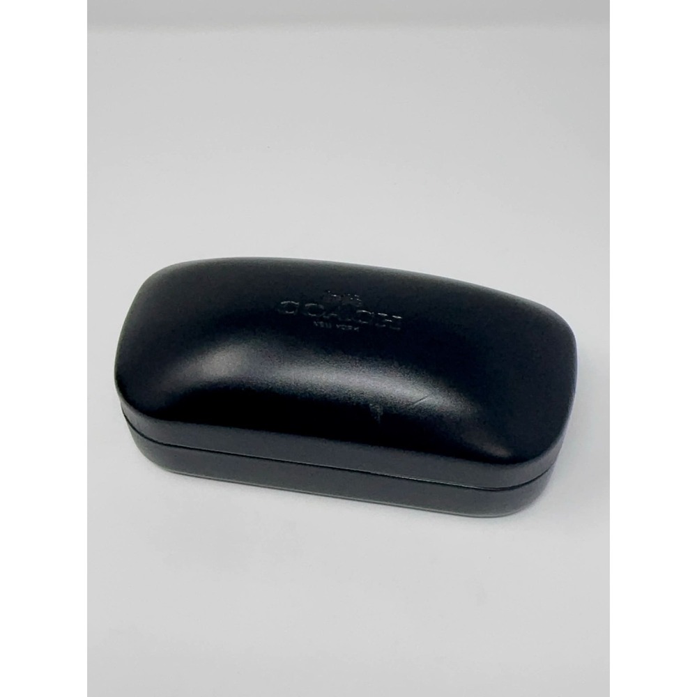 Coach Clamshell Hard Sunglass Case Lined Black Designer Travel Work Office‎